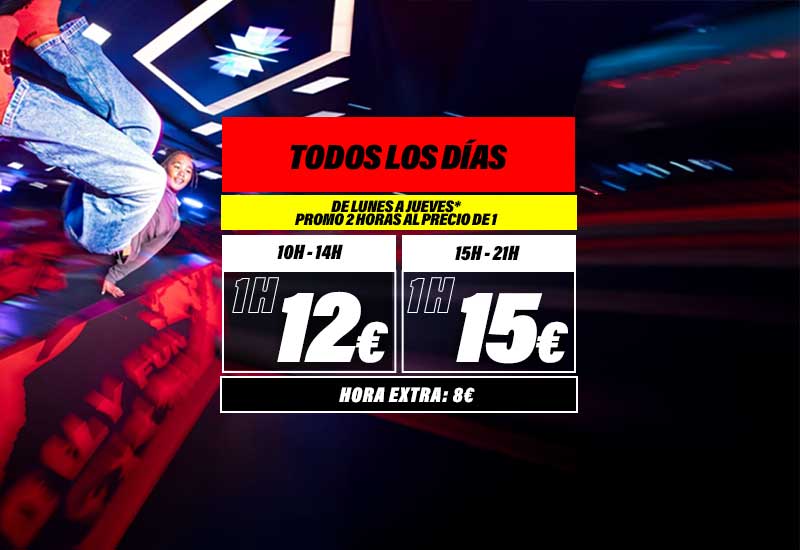Precios Individuales jumpYard Valencia